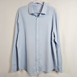 Rhone Slim Fit Commuter Shirt In Business Blue - Size XXL